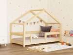 Lit cabane enfant LUCKY avec 2 barrières de sécurité