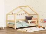 Lit cabane enfant LUCKY avec barrière de sécurité