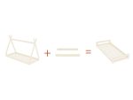 Kit CHANGE pour transformer un lit tipi en lit simple – Image 2