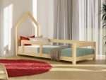 Lit simple enfant POPPI en bois avec barrière de sécurité