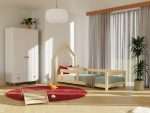 Lit simple enfant POPPI en bois avec barrière de sécurité – Image 5