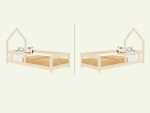 Lit simple enfant POPPI en bois avec barrière de sécurité – Image 9