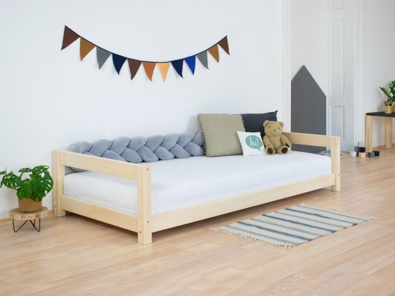 Lit simple enfant KIDDY en bois avec deux têtes de lit