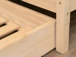 Tiroir sous-lit BUDDY en bois sur roulettes avec fond complet – Image 20