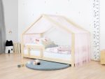 Toit de lit enfant aéré en mousseline avec protection latérale – Image 2