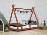 Lit tipi enfant NAKANA en bois avec barrière de sécurité fixe – Image 11