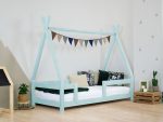Lit tipi enfant NAKANA en bois avec barrière de sécurité fixe – Image 15