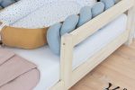 Lit tipi enfant NAKANA en bois avec barrière de sécurité fixe – Image 3
