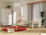 Lit simple enfant POPPI avec tête en forme de maisonnette – Image 2