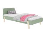Lit simple enfant NOVA avec tête de lit rectangulaire 90x200cm au design scandinave – Image 2