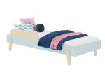 Lit simple enfant NOVA avec paroi latérale 90x200cm au design scandinave – Image 2