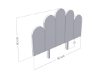 Tête de lit Arched NOVA en bois – Image 5