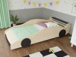 Lit voiture FERRARI F40 pour enfant en bois massif 80x160 cm – Image 4