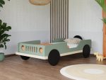 Lit voiture BEEP en forme de jeep en bois massif 80x160 cm – Image 3