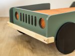 Lit voiture BEEP en forme de jeep en bois massif 80x160 cm – Image 5