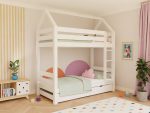 Lit superposé cabane ALPY avec échelle – 90x200 cm – Image 3