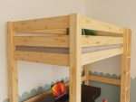 Lit mezzanine en bois MAKALU pour enfants – 90x200 cm – Image 5