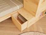 Lit superposé en bois ATLAS avec escalier de rangement frontal – Image 8