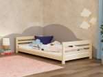 Lit enfant bas en bois BOBY avec tête et pied de lit