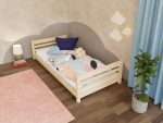 Lit enfant bas en bois BOBY avec tête et pied de lit – Image 2