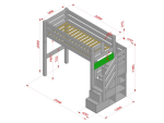 Lit mezzanine cabane MANASLU avec escaliers de rangement – Image 9